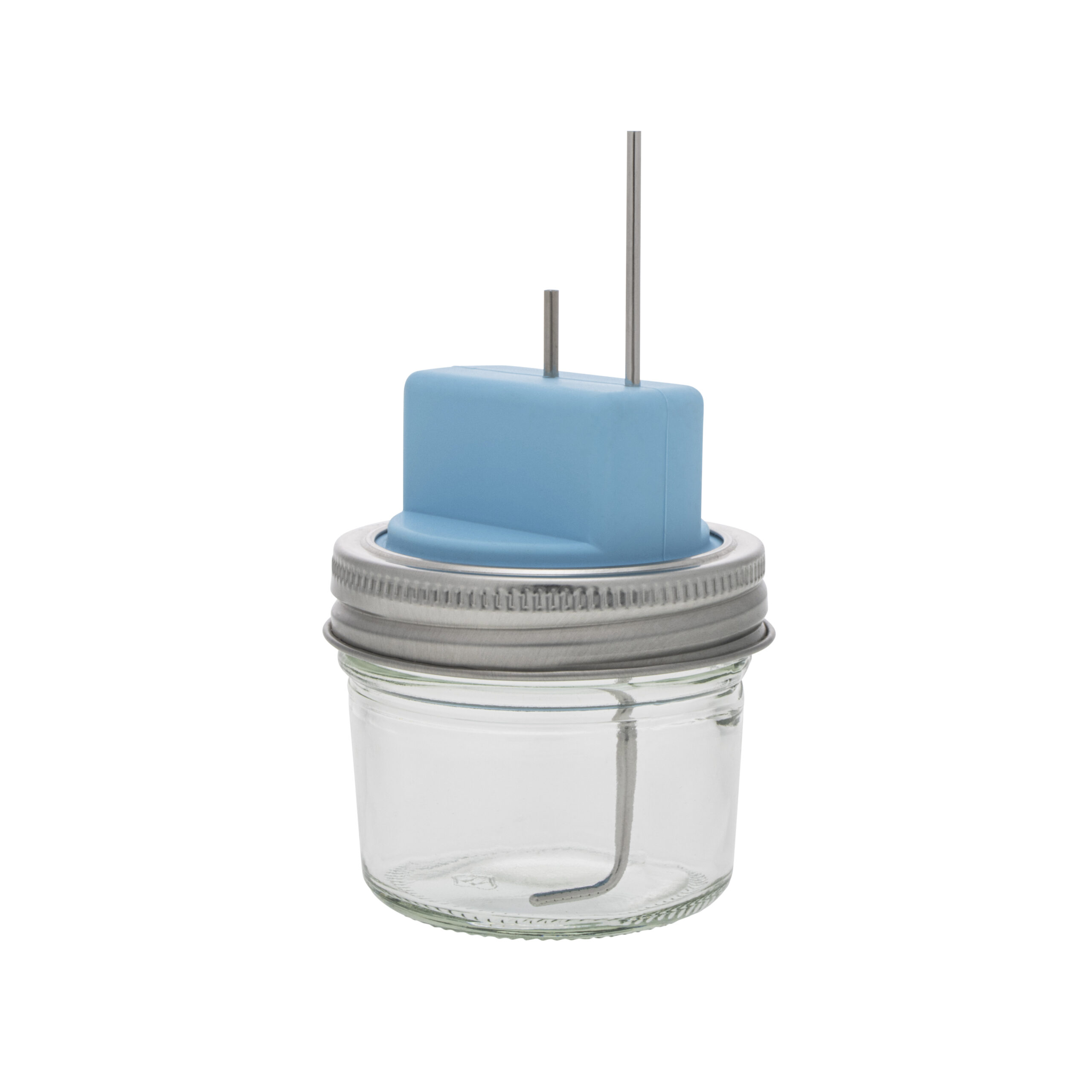 Single pre-humidifier unit jar with stopper.