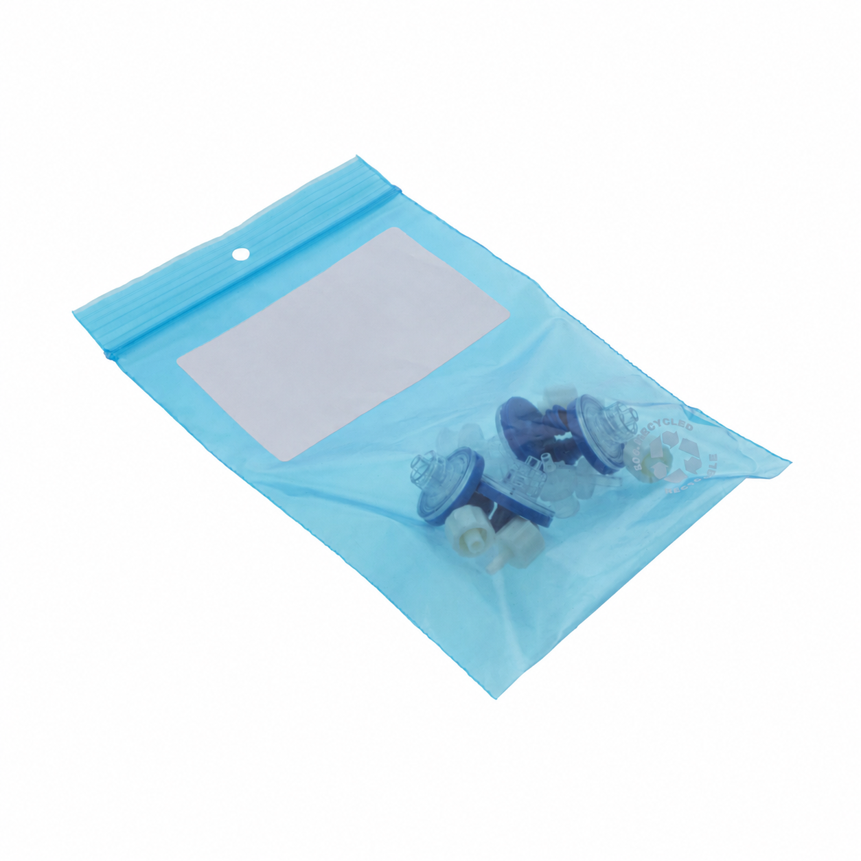 Sparging unit backflow prevention kit in supplied bag